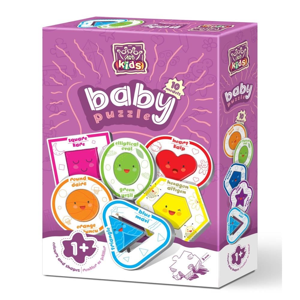 Heidi Oyuncak Art Kids Şekiller ve Renkler Baby Puzzle 5823