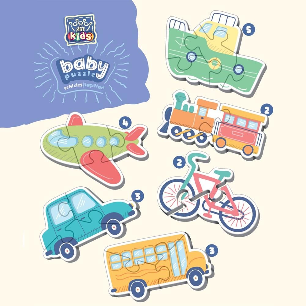 Heidi Oyuncak Art Kids Taşıtlar Baby Puzzle 5821