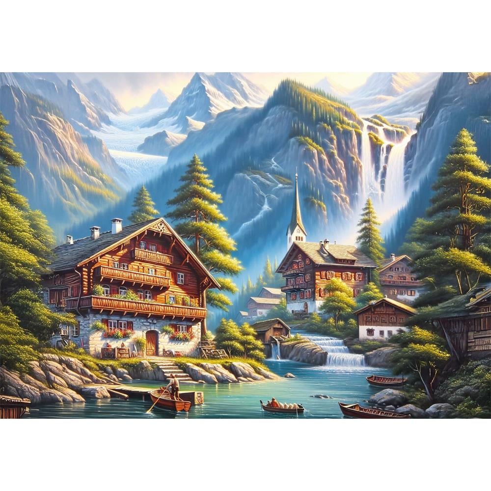 Heidi Oyuncak Art Puzzle Ahşap Evler Vadisi 260 Parça Puzzle 40265
