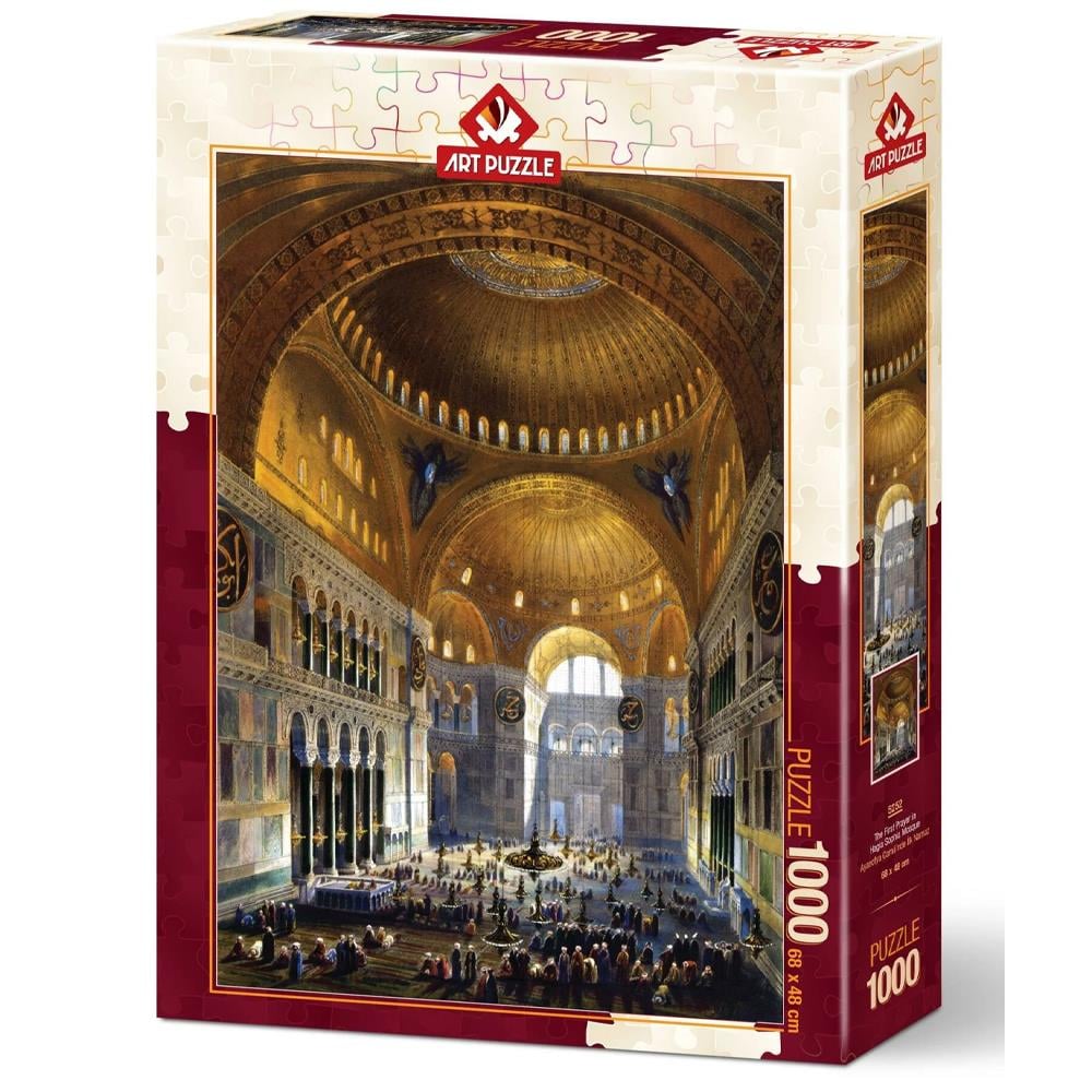 Heidi Oyuncak Art Puzzle Ayasofya Camii'nde İlk Namaz 1000 Parça Puzzle 5252