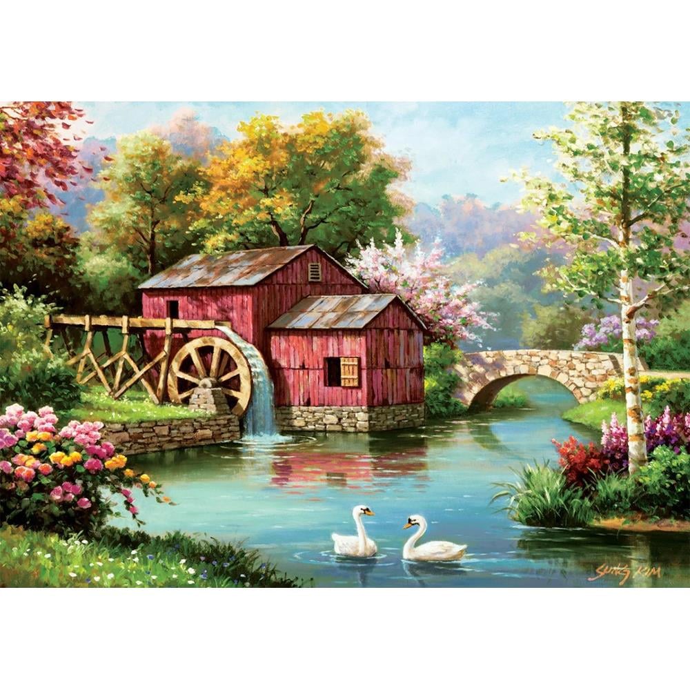 Heidi Oyuncak Art Puzzle Kırmızı Eski Değirmen 1000 Parça Puzzle 5188