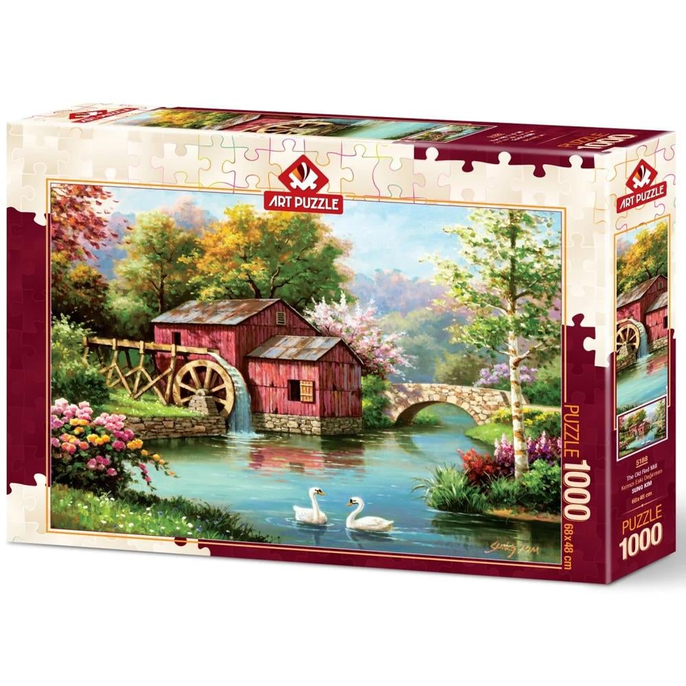 Heidi Oyuncak Art Puzzle Kırmızı Eski Değirmen 1000 Parça Puzzle 5188