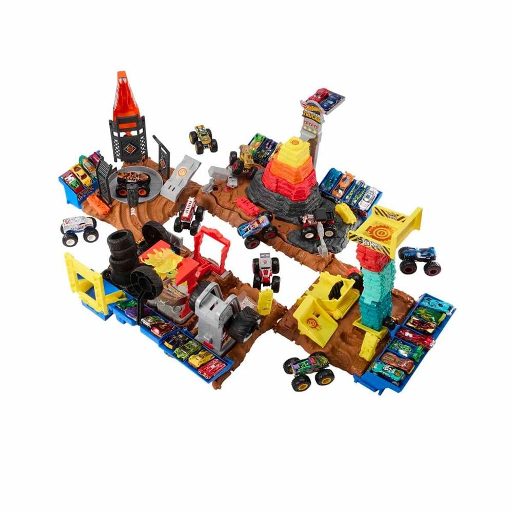 HNB87 HOT WHEELS MONSTER TRUCKS ARENADA MUCADELEYE BASLANGIC SETLERI