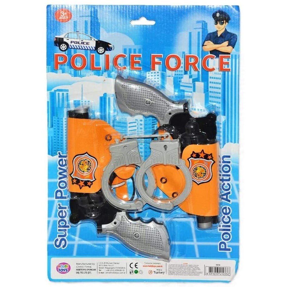 Hobi Oyuncak Kartela 2 Li Polis Seti HB-1414