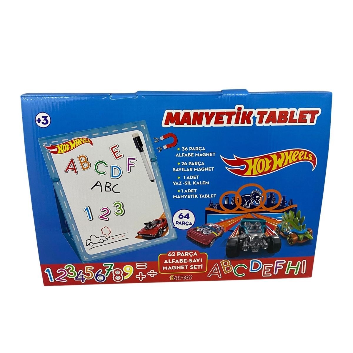 HOT WHEELS MANYETIK TABLET 62 PARCA MANYETIKLI