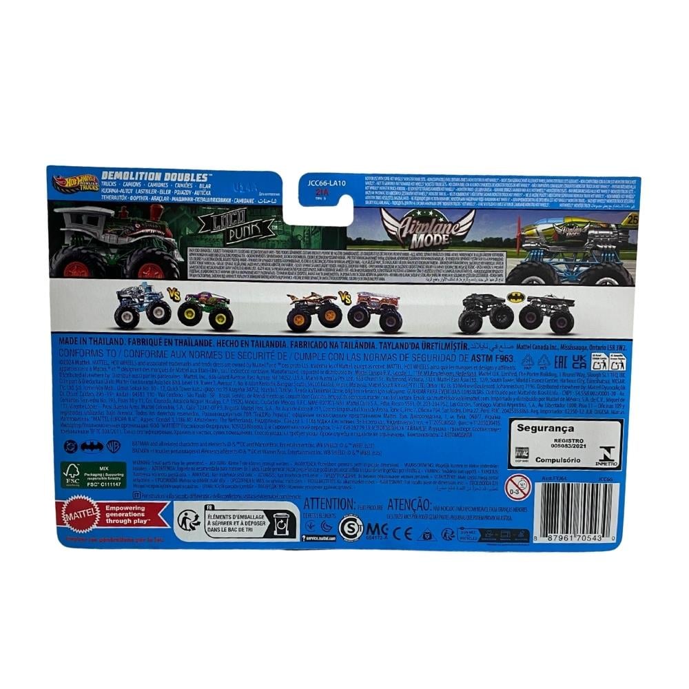 Hot Wheels Monster Trucks 1:64 Ölçek 2'li Paketler FYJ64