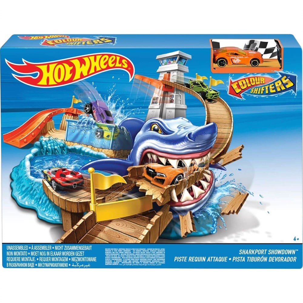 Hot Wheels Renk Değiştiren Araçlar Sharky Yarış Seti