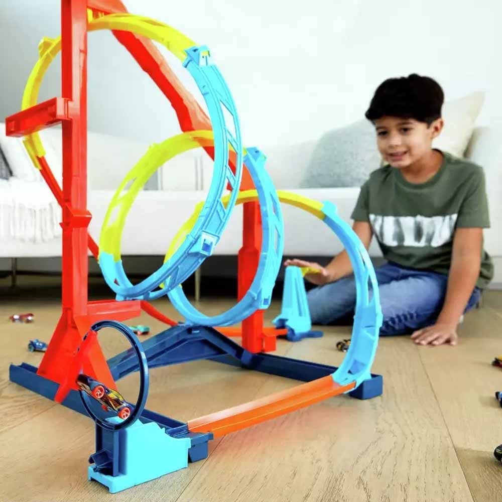 Hot Wheels Track Builder Spiral Dönüşlü Pist Seti HDX79