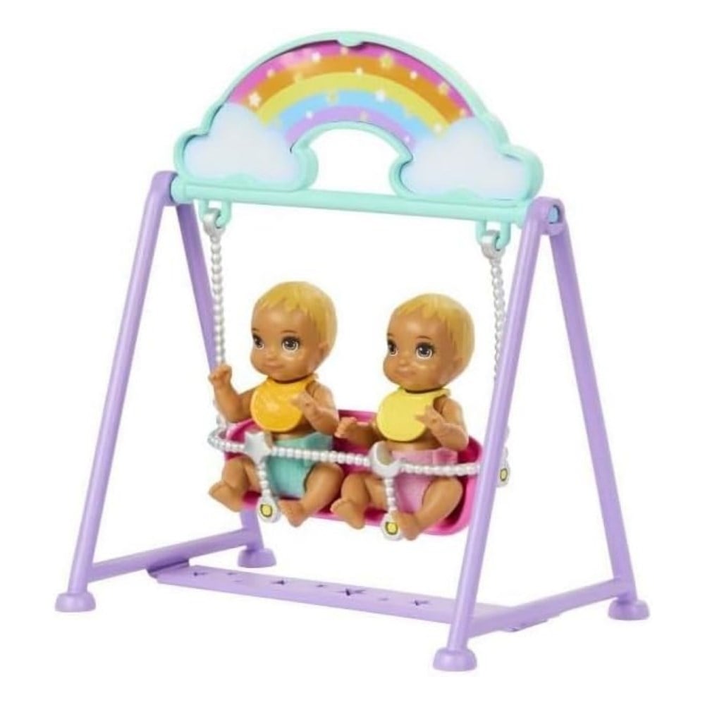 HXM99 BARBIE SKIPPER IKIZ BEBEKLER BAKIMI OYUN SETI