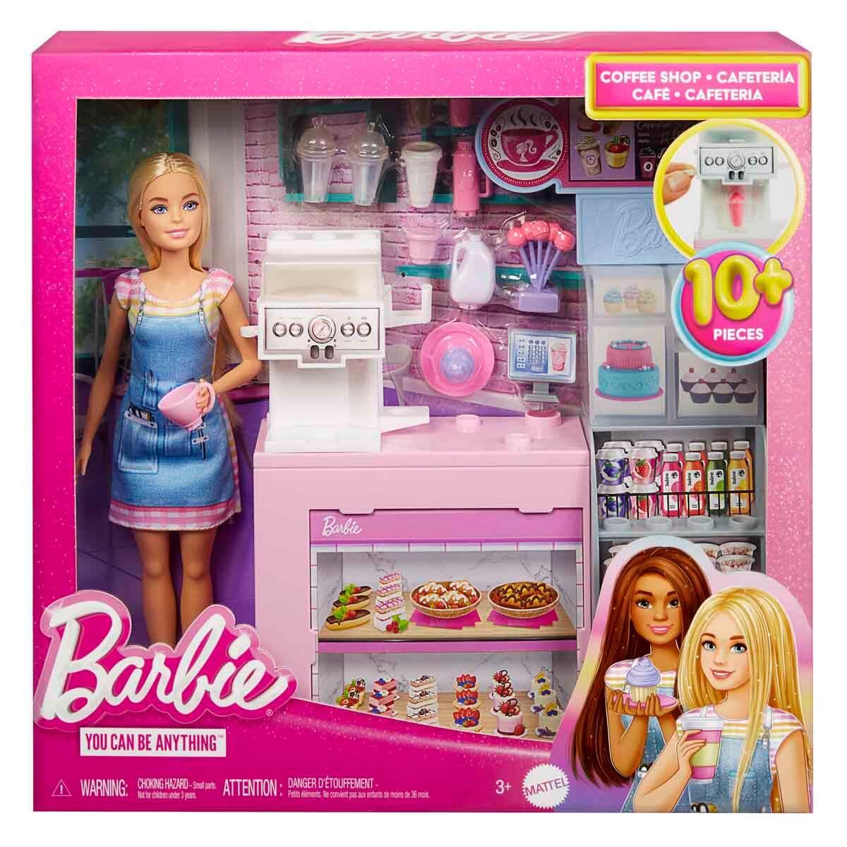 HXN94 BARBIE'NIN KAHVE DUKKANI OYUN SETI