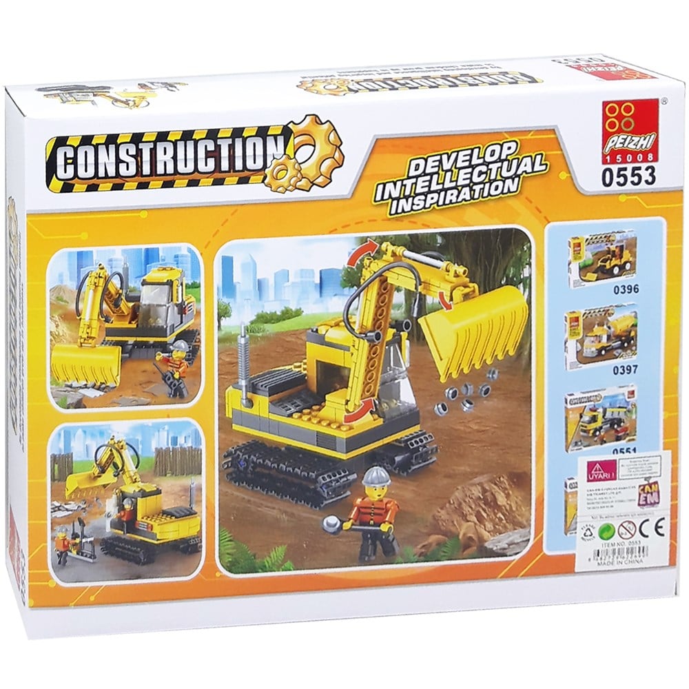 İş Makinaları Blok Seti 264 Parça 6+ 0553