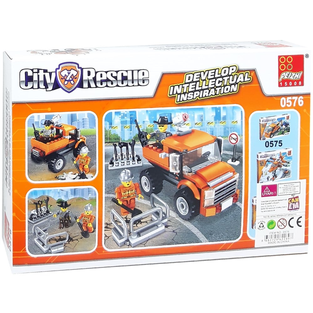 İş Makinalı Kamyon Blok Seti 171 Parça 6+ 0576