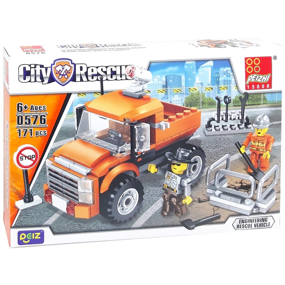 İş Makinalı Kamyon Blok Seti 171 Parça 6+ 0576