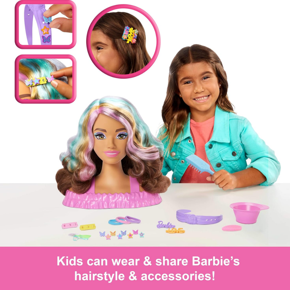 JFG82 BARBIE SAC TASARIMI BUSTU - KAHVERENGI SACLI