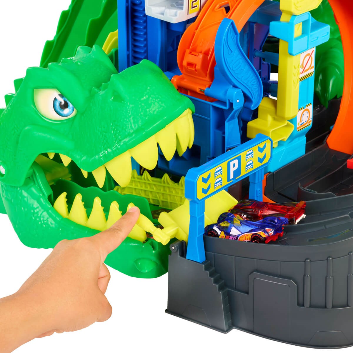 JHL98 HOT WHEELS CITY ULTIMATE T-REX GARAJI