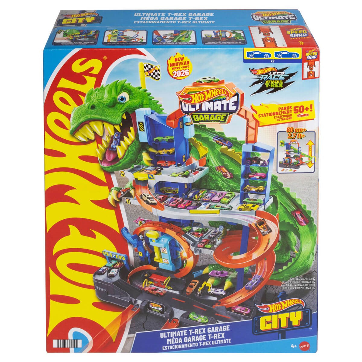 JHL98 HOT WHEELS CITY ULTIMATE T-REX GARAJI