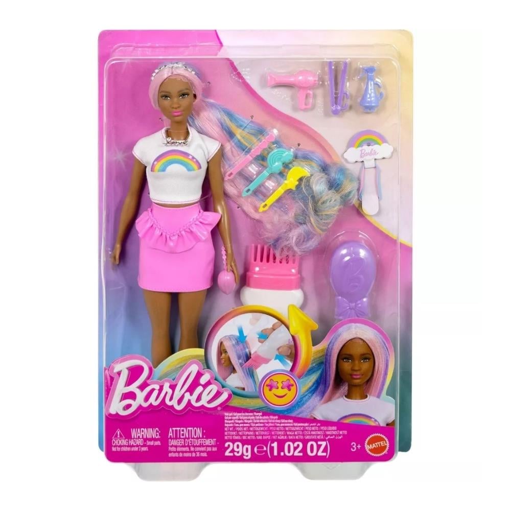 JJP08 BARBIE GOKKUSAGI SACLAR BEBEGI - KAHVERENGI SACLI