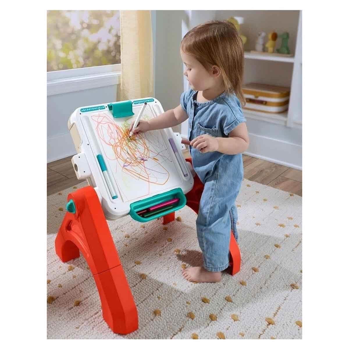 JLM96 FISHER PRICE EGLEN VE OGREN 4'U 1 ARADA AKTIVITE VE CIZIM MASASI