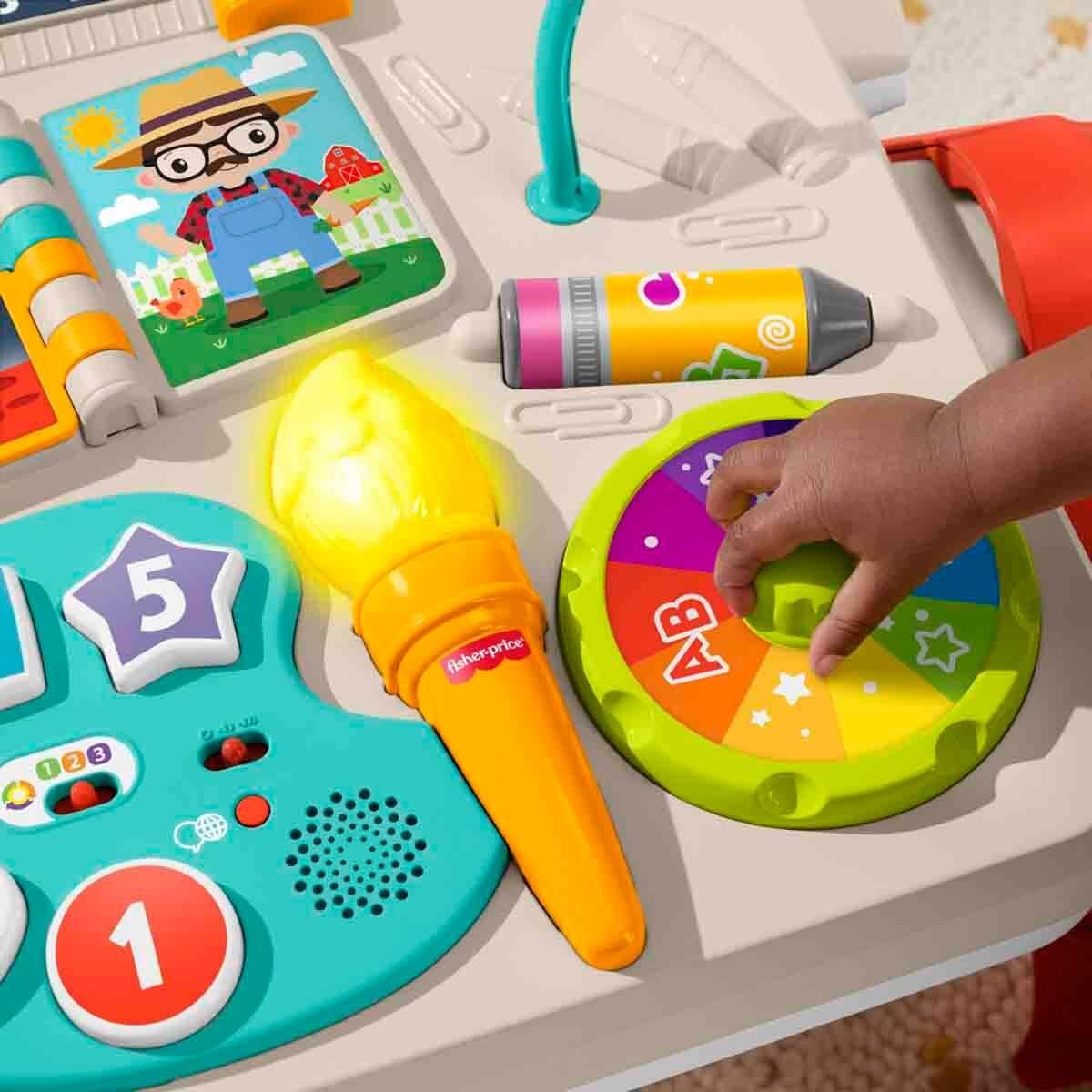 JLM96 FISHER PRICE EGLEN VE OGREN 4'U 1 ARADA AKTIVITE VE CIZIM MASASI