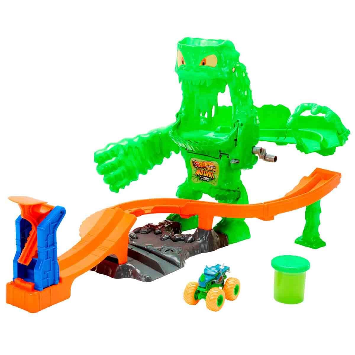 JMK90 HOT WHEELS MONSTER TRUCKS MUTANT KAOS SLIME DONGUSU OYUN SETI