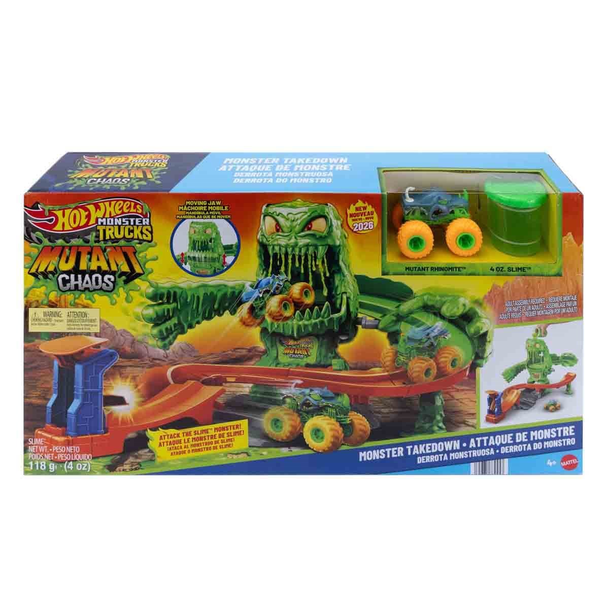 JMK90 HOT WHEELS MONSTER TRUCKS MUTANT KAOS SLIME DONGUSU OYUN SETI