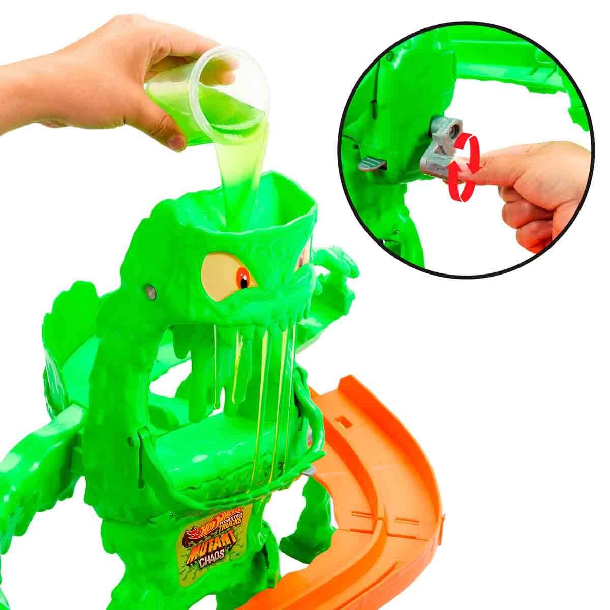 JMK90 HOT WHEELS MONSTER TRUCKS MUTANT KAOS SLIME DONGUSU OYUN SETI