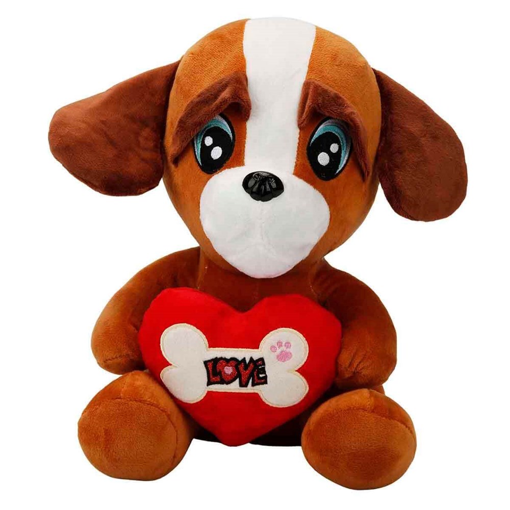 Kalpli Peluş Köpek 30 cm