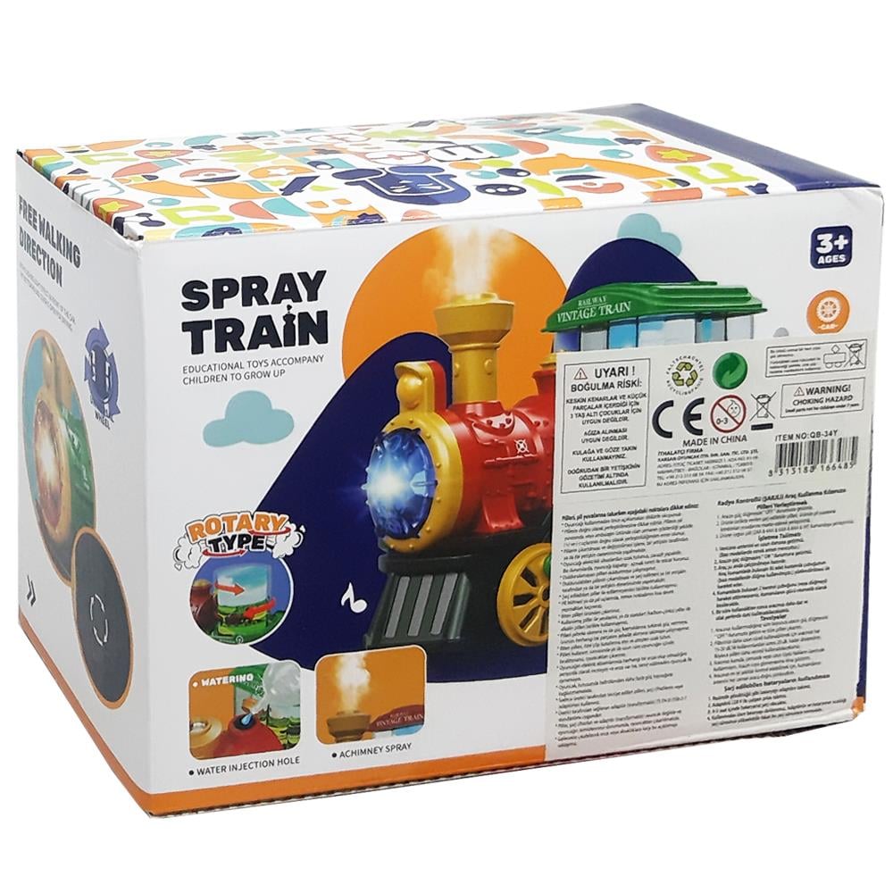 Karsan Oyuncak Pilli Işıklı Dumanlı Çılgın Lokomotif QB-34Y