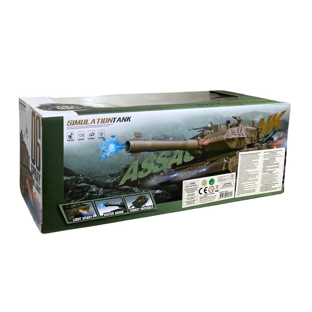 Karsan Oyuncak Uzaktan Kumandalı Şarjlı Duman Ve Su Topu Atan Büyük Boy Tank 680-6