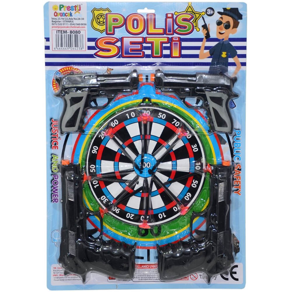 Kartelalı 4 Tabancalı Polis Seti FAB.8080
