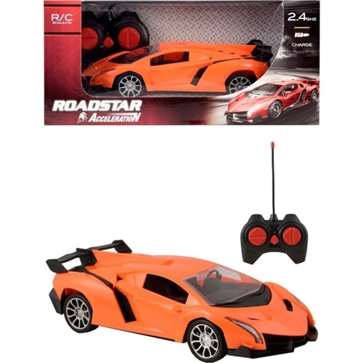 Kayyum Oyuncak Roadstar Uzaktan Kumandalı 1:16 Şarlı Spor Lamborghini