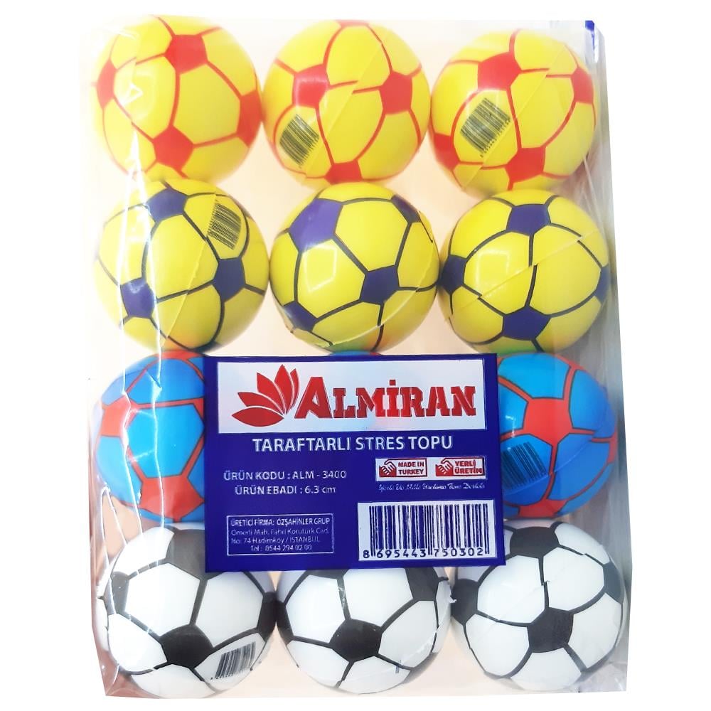 Kembay Oyuncak Taraftarlı Stres Topu 3400