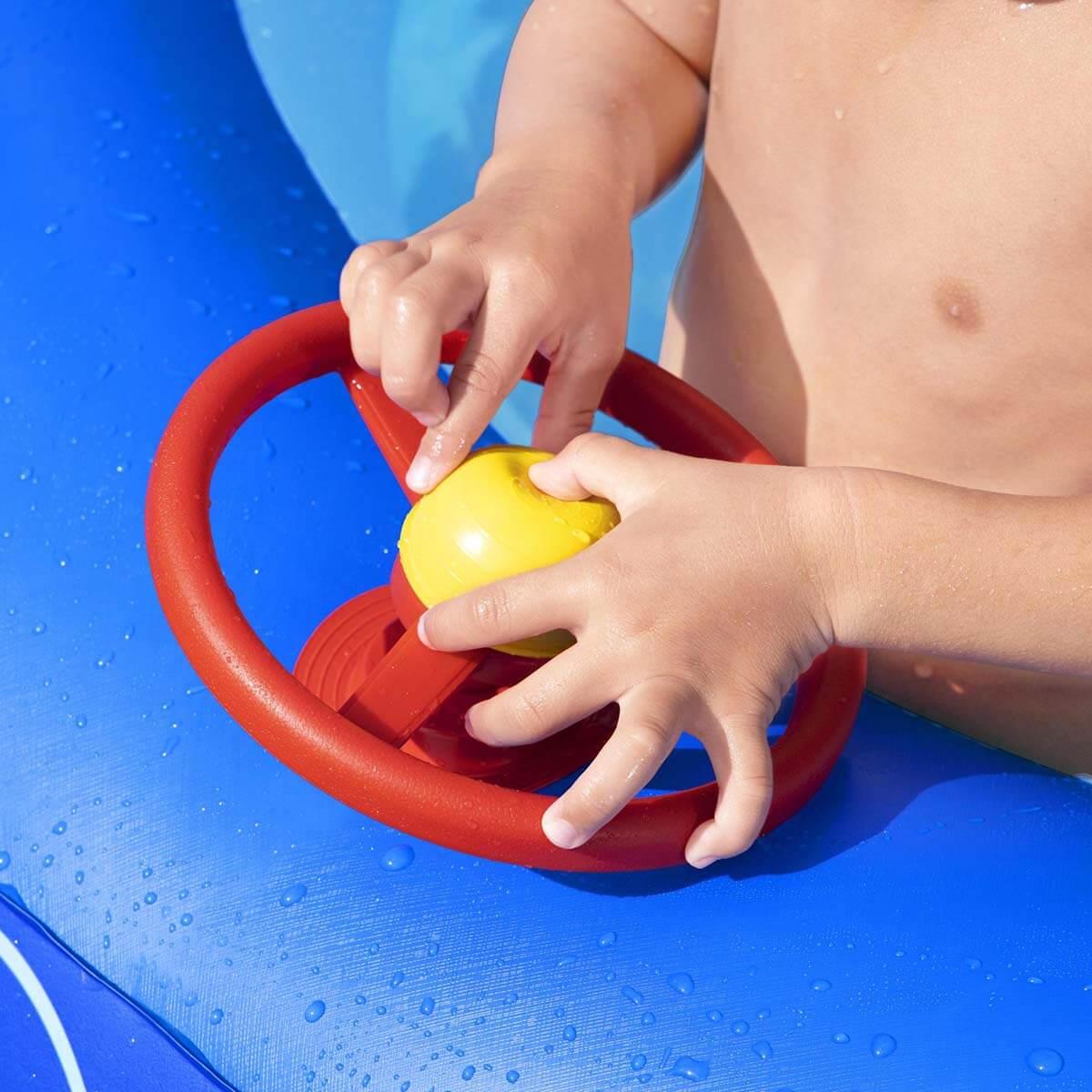 Kızılkaya Oyuncak 2 Halkalı Tenteli Balıklı Şişme Havuz KZLD-BW54370
