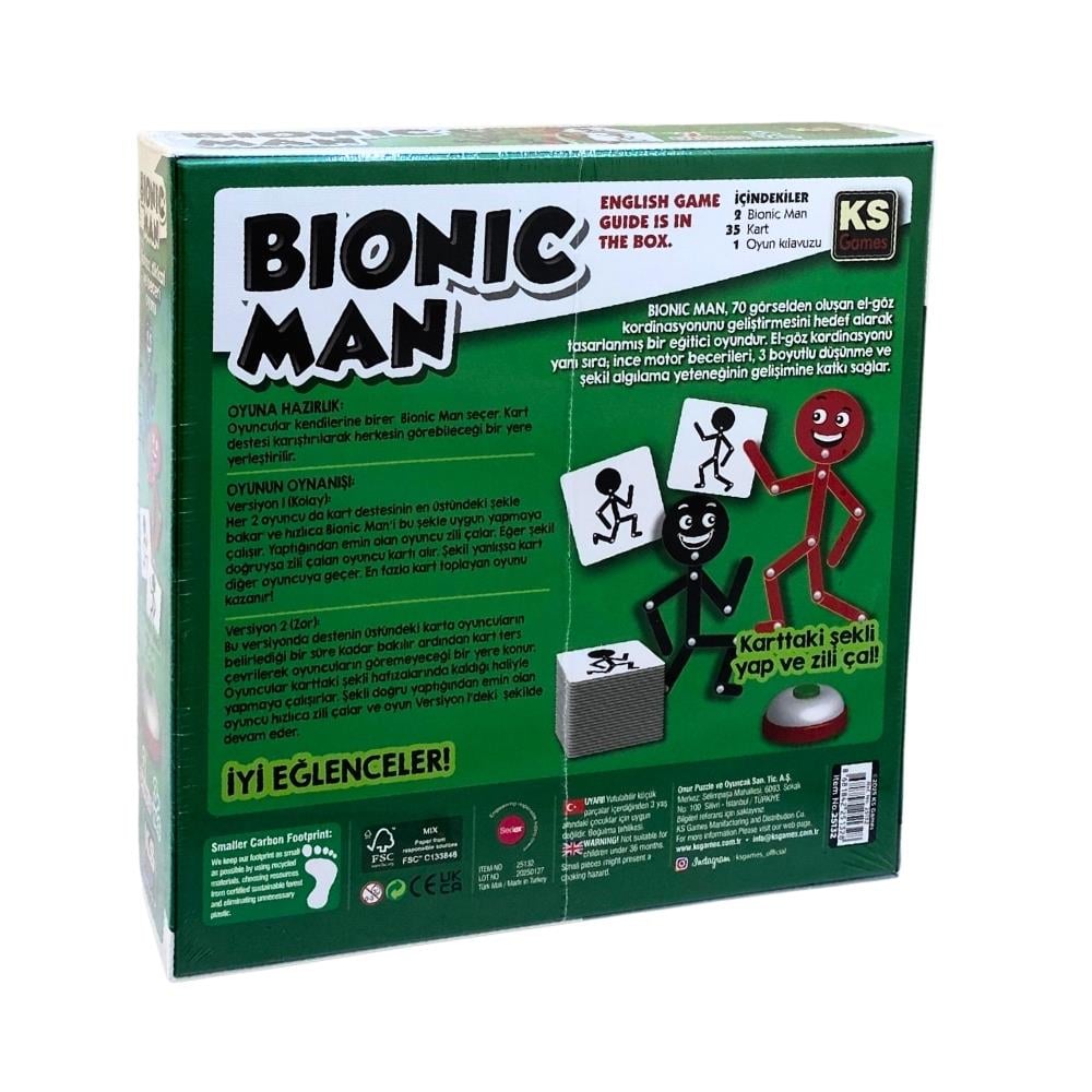 Ks Games Biyonik Adam Kutu Oyunu 25132