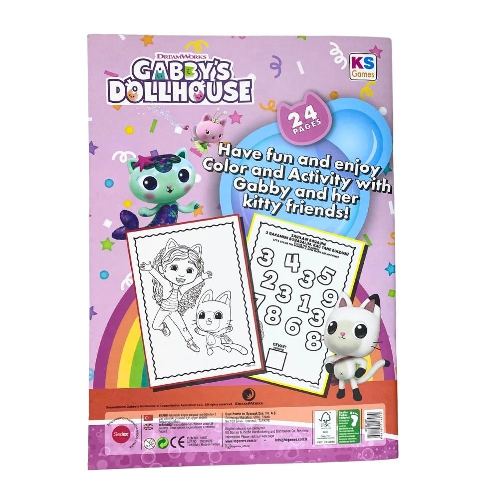Ks Games Gabby's Dollhouse Boyama Ve Aktivite Kitabı 14807