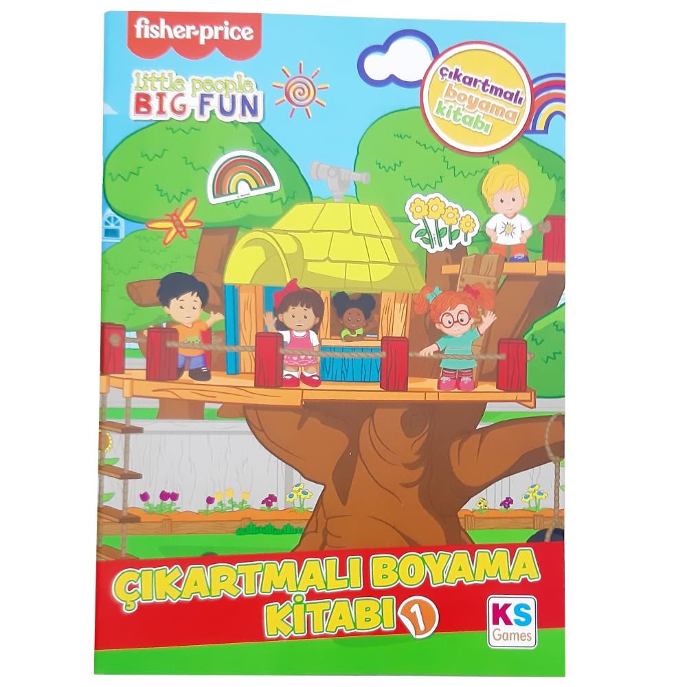 Ks Games Little People Coloring Sticker Book FP 13443