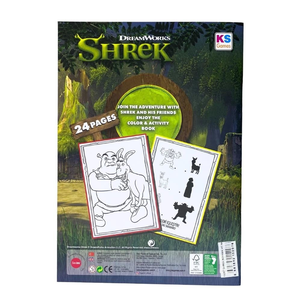 Ks Games Shrek Boyama Ve Aktivite Kitabı 15207