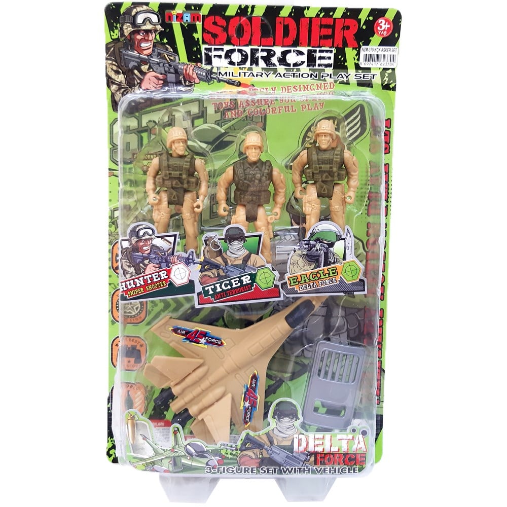 Küçük Aksesuarlı Asker Seti NZM-370