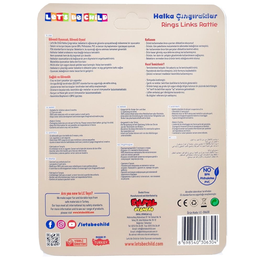 Lc Halka Çıngırak 12 Cm LC-30630