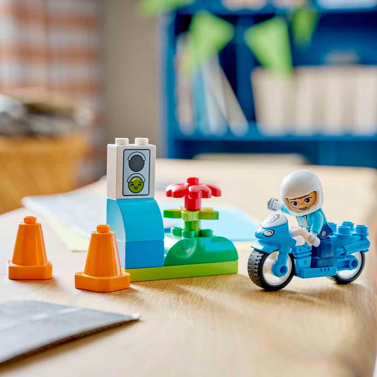LED10471 MAVI POLIS MOTOSIKLETI