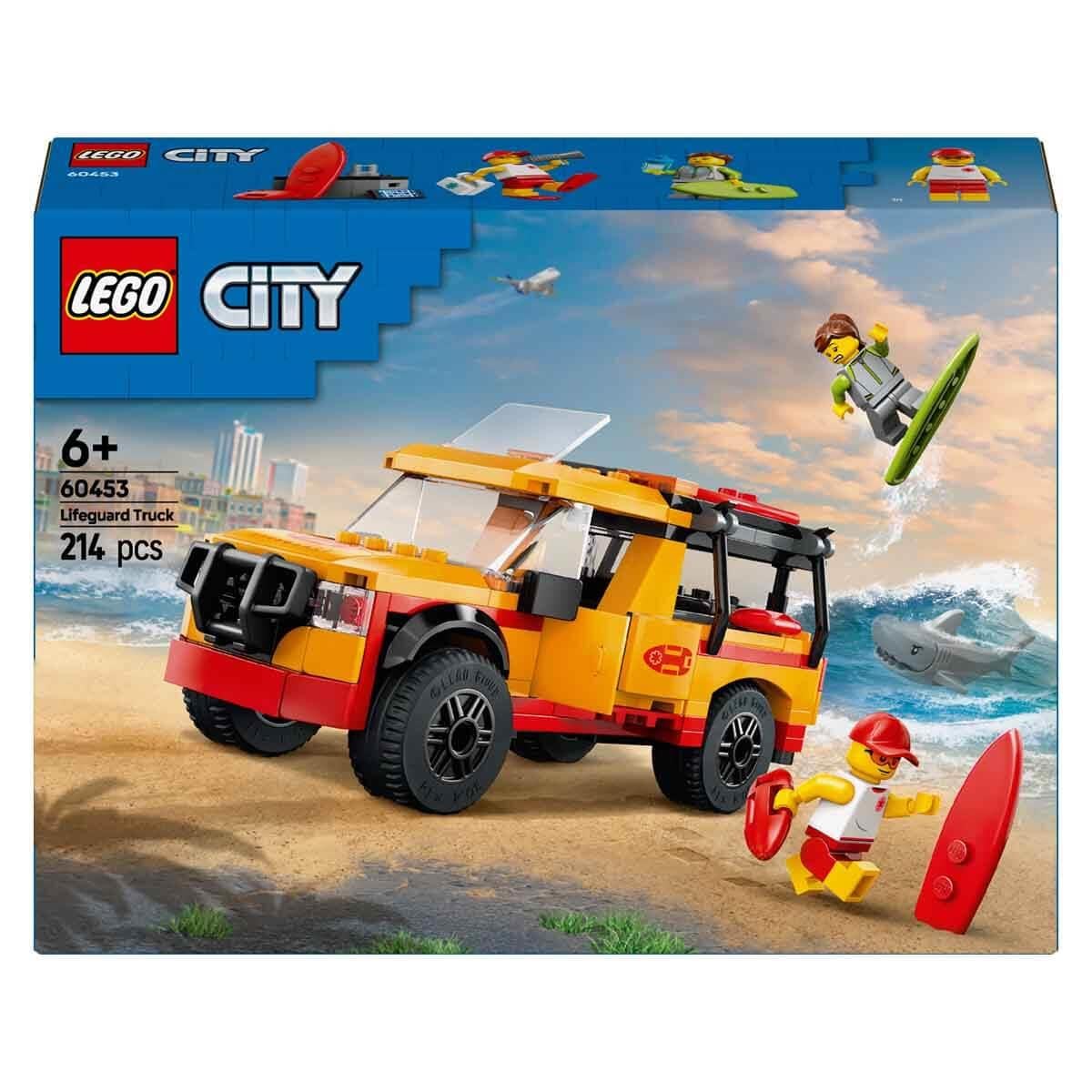 Lego City Cankurtaran Kamyoneti 2 Minifigür ve Köpek Balığı Figürü 60453