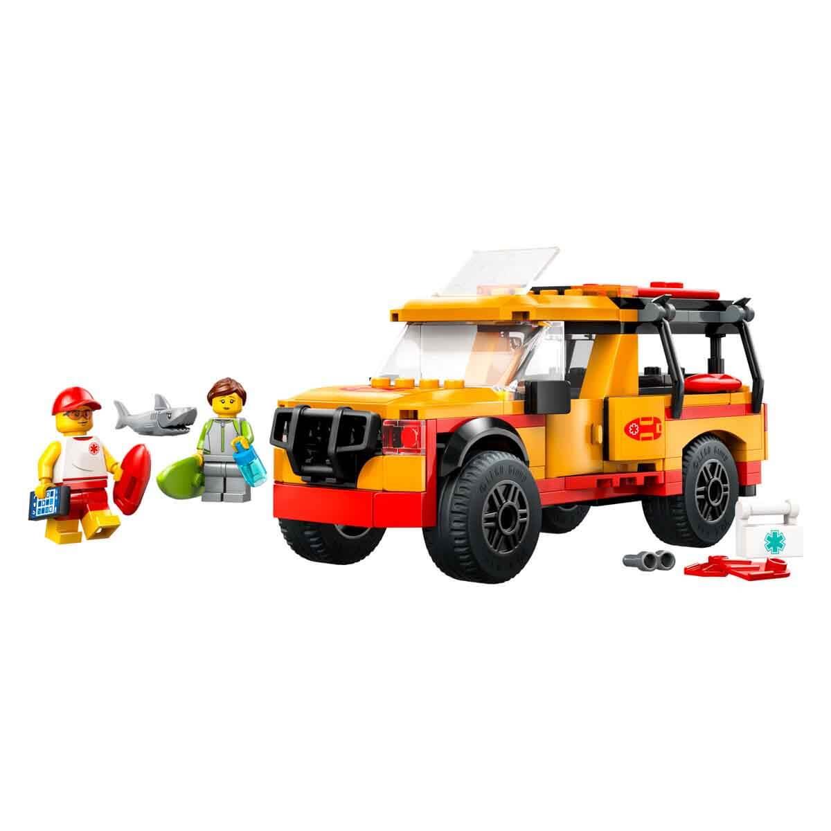 Lego City Cankurtaran Kamyoneti 2 Minifigür ve Köpek Balığı Figürü 60453