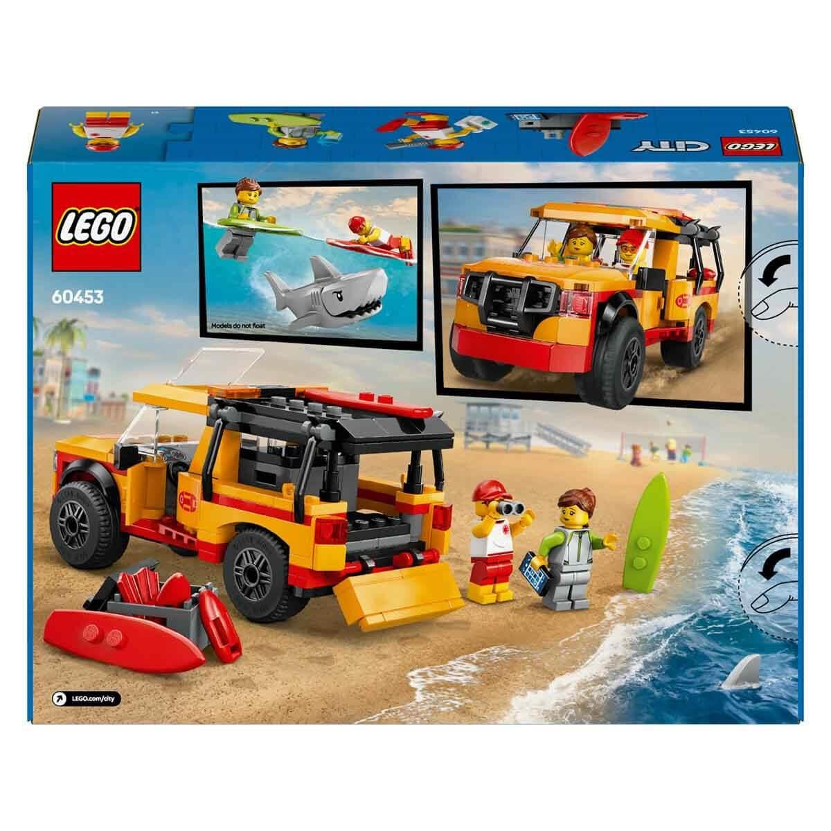 Lego City Cankurtaran Kamyoneti 2 Minifigür ve Köpek Balığı Figürü 60453