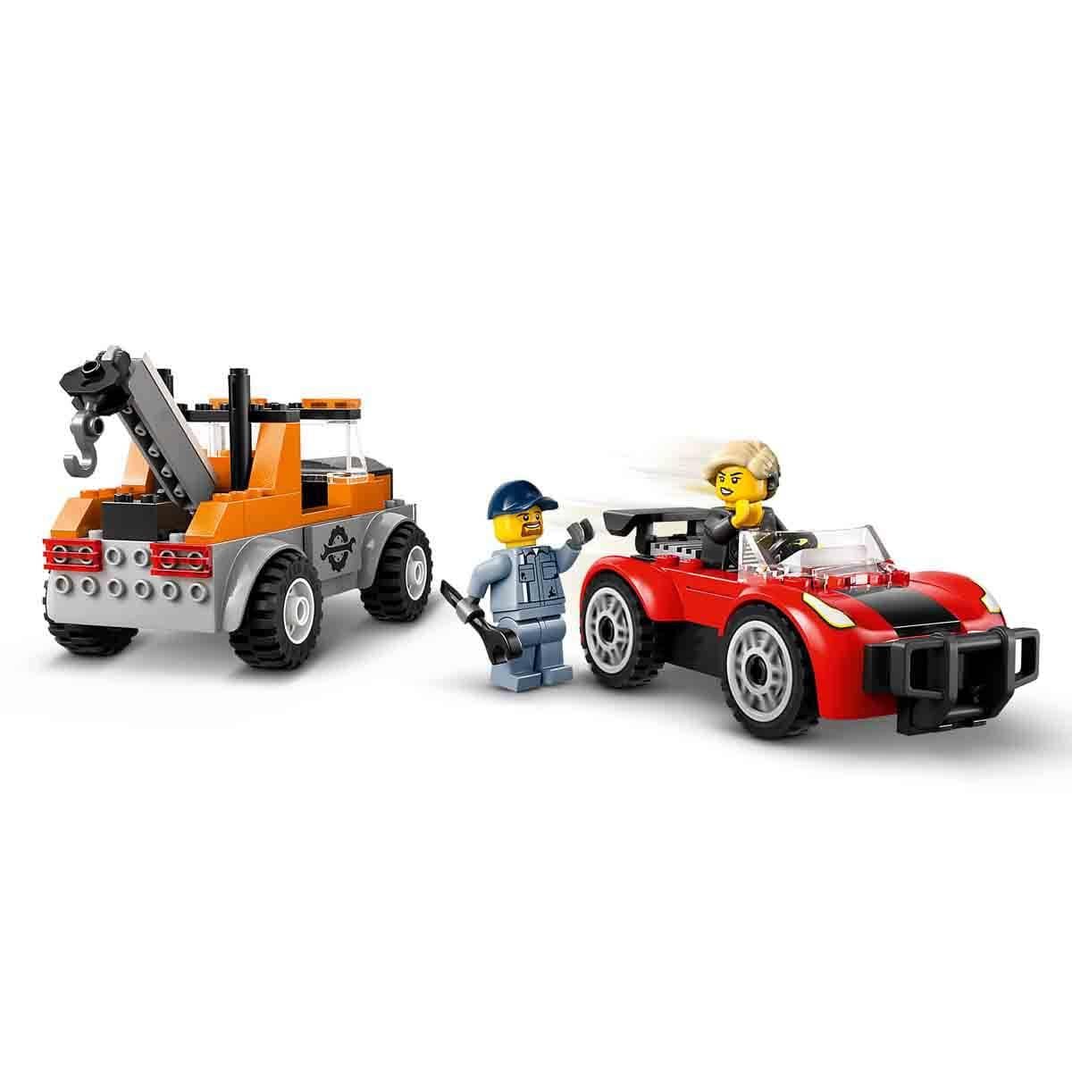 Lego City Çekici Kamyon ve Spor Araba Tamiri 60435 101 Parça