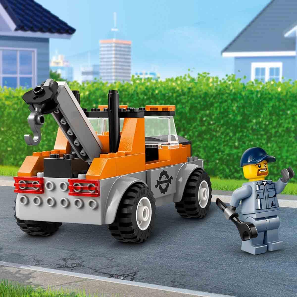 Lego City Çekici Kamyon ve Spor Araba Tamiri 60435 101 Parça
