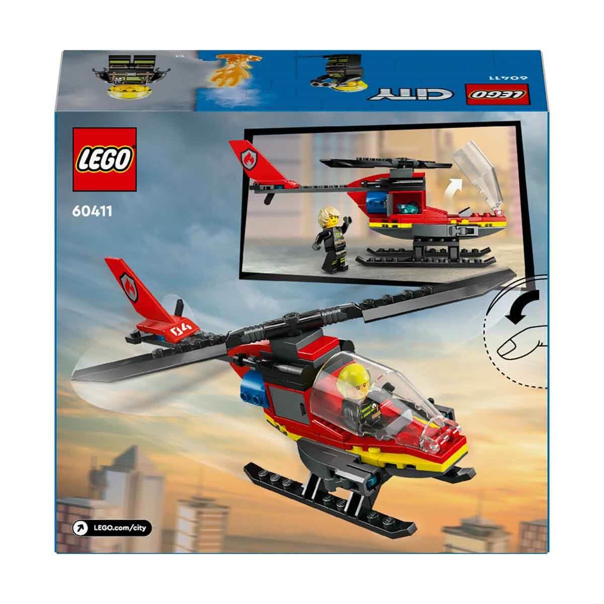 Lego City İtfaiye Kurtarma Helikopteri 60411