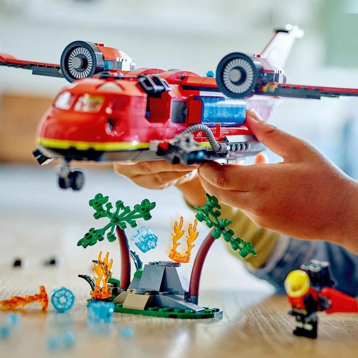 Lego City İtfaiye Kurtarma Uçağı 60413 - 6 Yaş ve Üzeri Çocuklar için İtfaiyeci Minifigürü İçeren Yaratıcı Oyuncak Yapım Seti 478 Parça