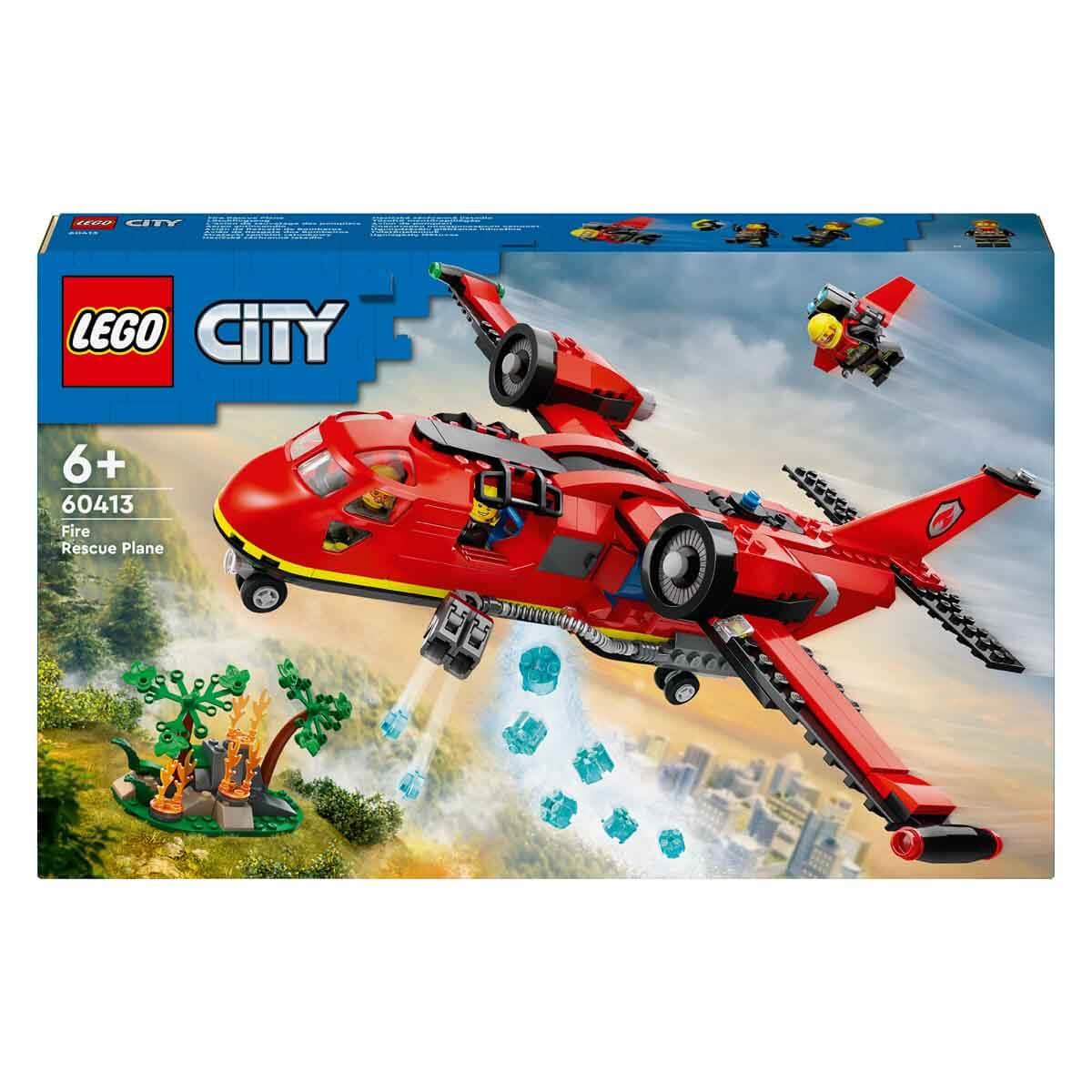 Lego City İtfaiye Kurtarma Uçağı 60413 - 6 Yaş ve Üzeri Çocuklar için İtfaiyeci Minifigürü İçeren Yaratıcı Oyuncak Yapım Seti 478 Parça