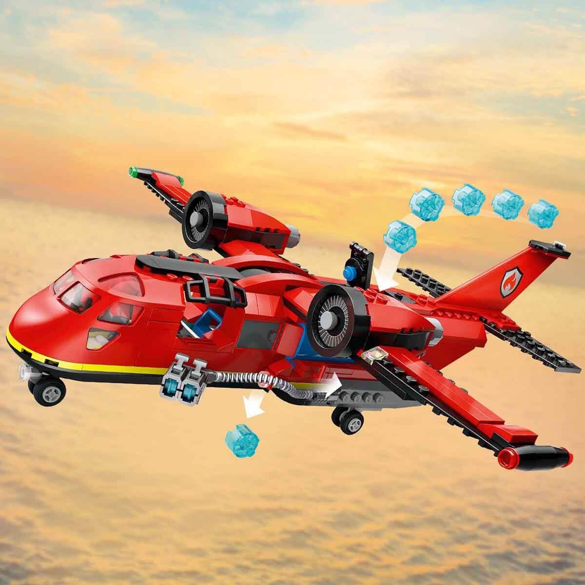 Lego City İtfaiye Kurtarma Uçağı 60413 - 6 Yaş ve Üzeri Çocuklar için İtfaiyeci Minifigürü İçeren Yaratıcı Oyuncak Yapım Seti 478 Parça