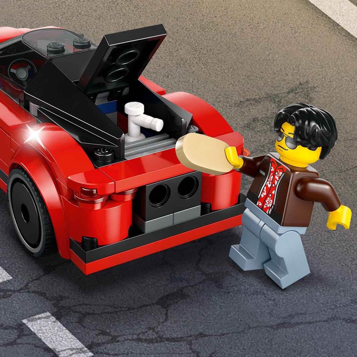 Lego City Kırmızı Spor Araba 60448 Yaratıcı Oyuncak Yapım Seti 109 Parça